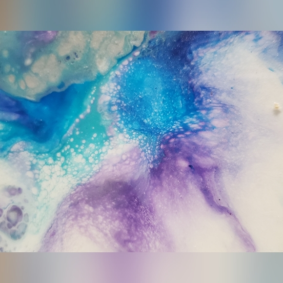 4.25"Original Acrylic Pour Coasters set of 4 - Picture 5 of 5